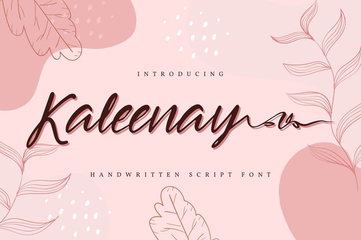 Kaleenay | Handwritten Script Font