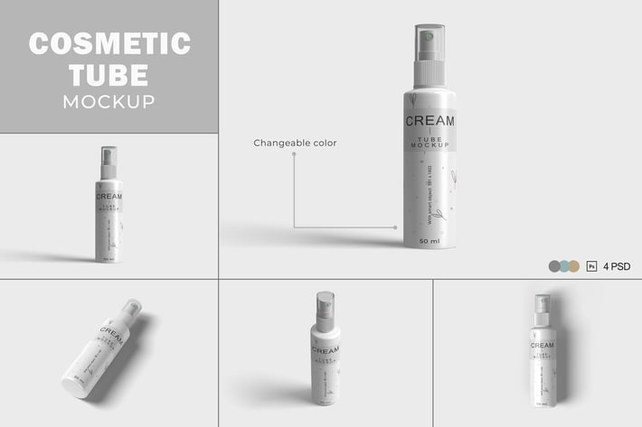Cosmetic Tube Mockups V.5