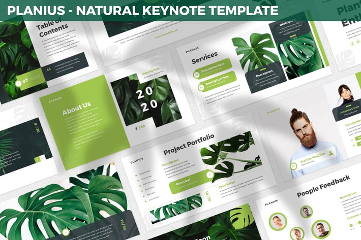Planius - Natural Keynote Template