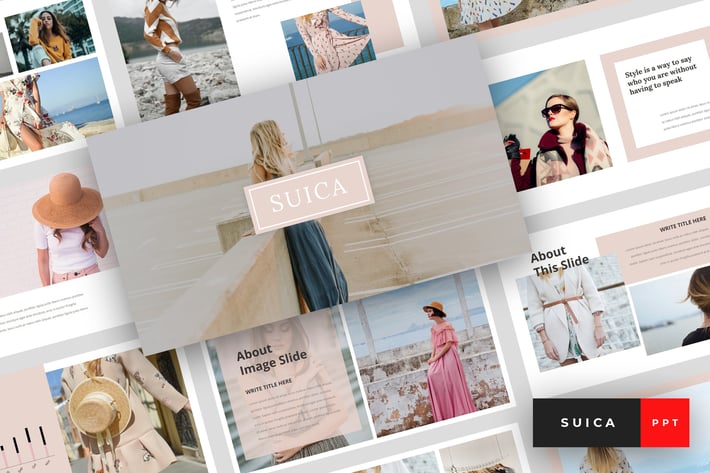 Suica - Modelling PowerPoint Template