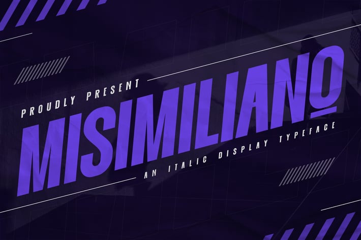 Misimiliano - Italic Display Typeface