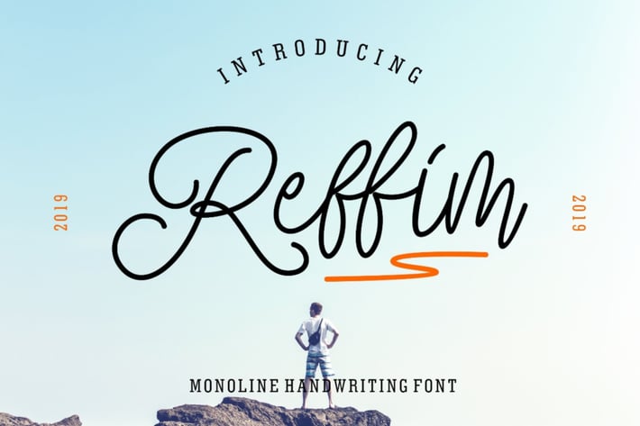 Reffim - Monoline Handwriting 