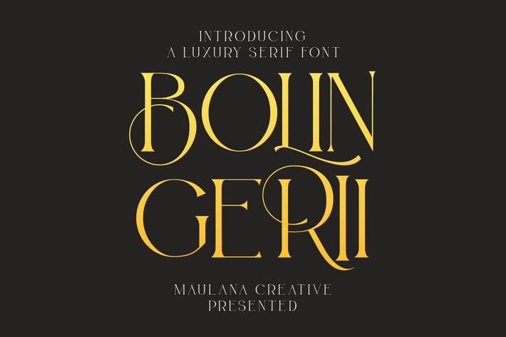 Bolin Gerii Luxury Serif Font