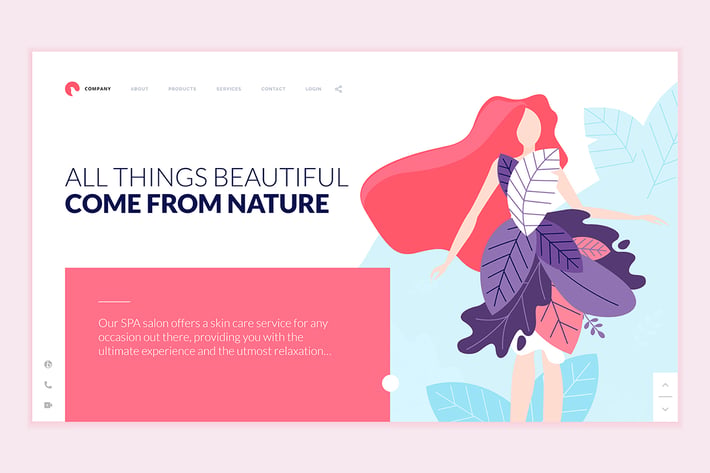 Beauty Web Page Design Template