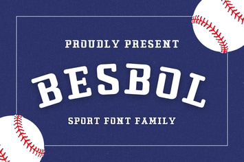 Besbol Display Font Family