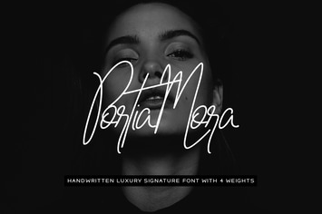 Portia-Mora Handwritten Luxury / Signature Font