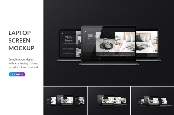 Dark Laptop Mockup