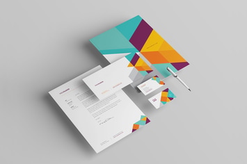 Modern Colorful Stationery