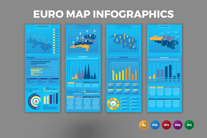 Europe Map – Infographics Design