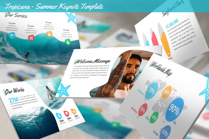 Tropicana - Summer Keynote Template