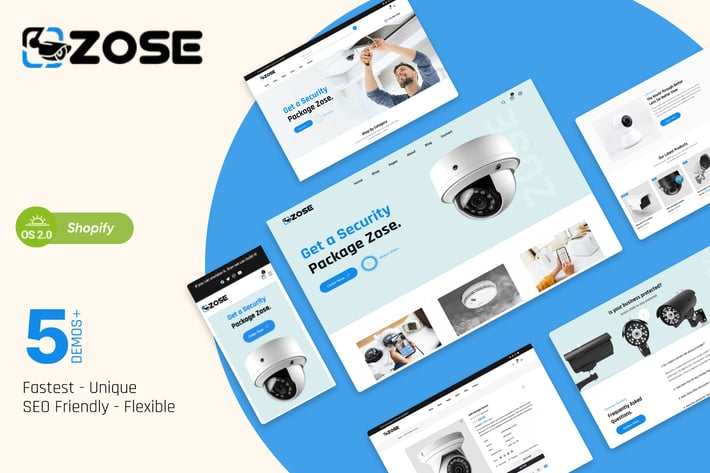 ZOSE - CCTV Security & Electronics Shopify Theme 