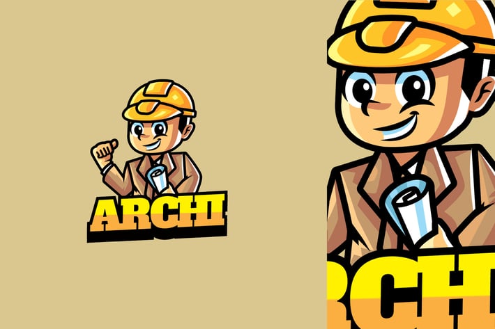Architect - Mascot Logo