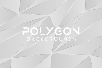 Glitter Silver Polygon Backgrounds