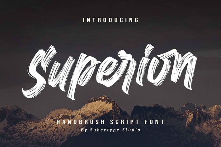 Superion - Brush Font