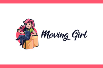 Moving Girl - Moving and Storage Service Logo