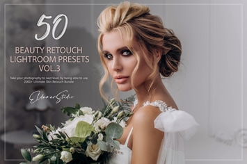 50 Beauty Retouch Lightroom Presets - Vol. 3