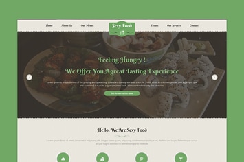 Sexy Food - Food & Restaurant PSD Template