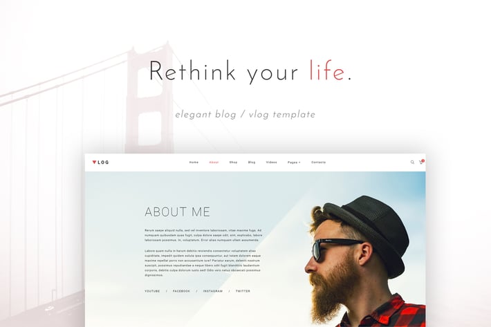 VSVlog - Elegant Vlog / Blog Template