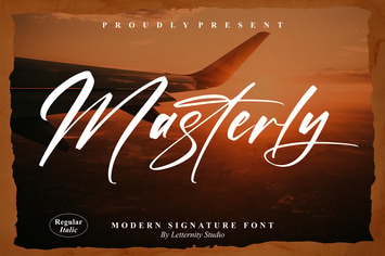 Masterly Modern Signature Font