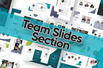 Team Slide Section Powerpoint Template