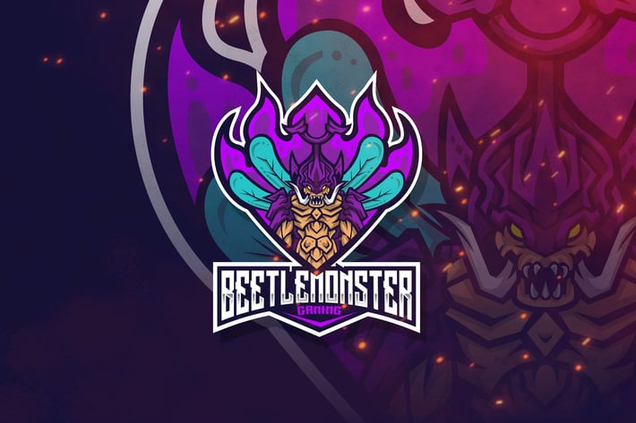 Beetle Monster Logo Template