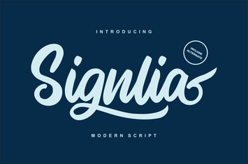 Signlia | Modern Script Font