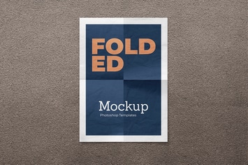 Folded Paper Mockup