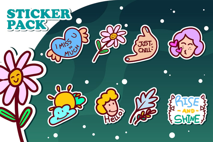 Flower Stickers