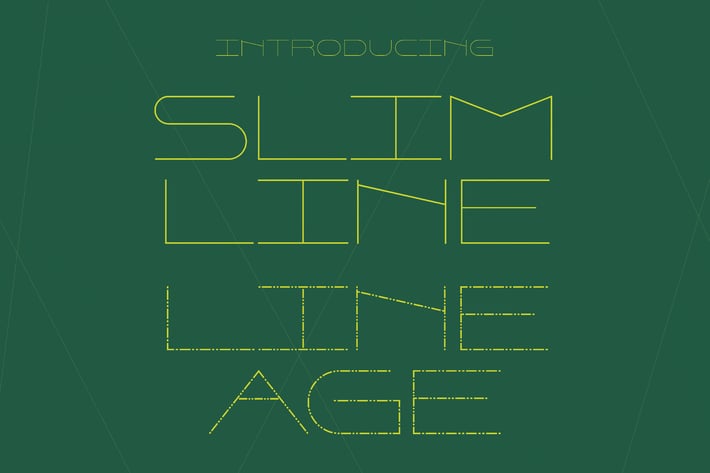Slimline Lineage - Ultra Thin Typeface