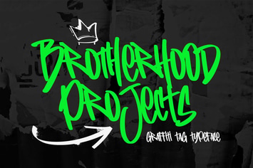 Brotherhood Projects - Graffiti Tags Typeface