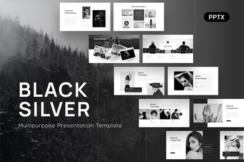 Black Silver Multipurpose Powerpoint Template