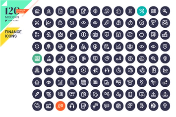 Business and Finance Line Icons