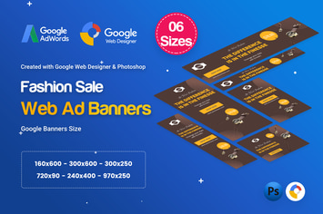 Fashion Sale Banners HTML5 D47 Ad - GWD & PSD