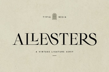 Allesters - elegant beauty ligature serif