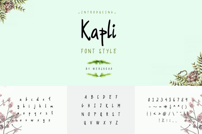 Kapli - Custom Handmade Font Style