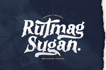 Rutmag Sugan - Decorative Display Font