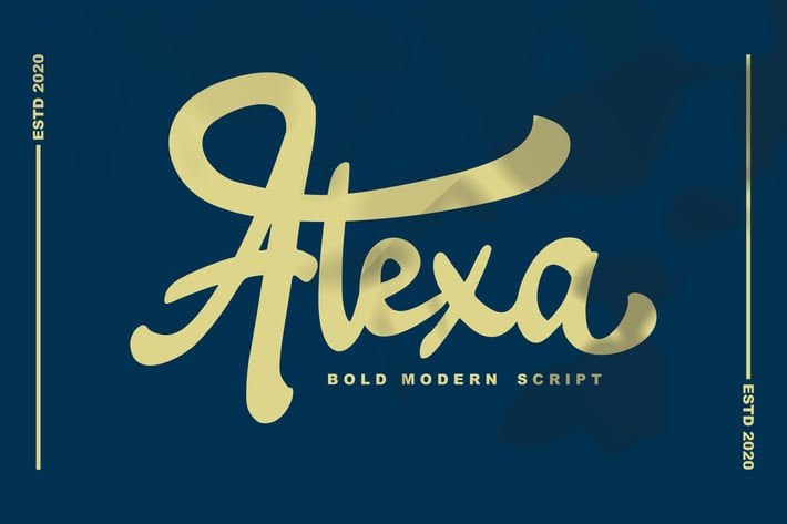 Alexa Modern script