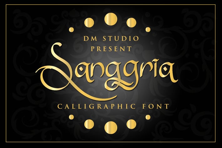 Sanggria - Calligraphic Font 