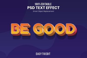 Be Good - Fun 3d Text Effect