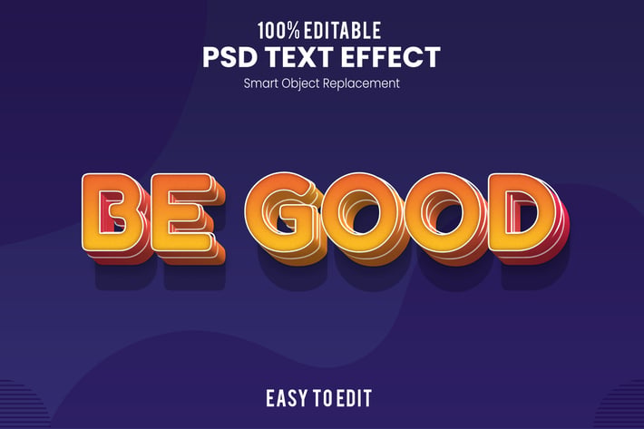 Be Good - Fun 3d Text Effect