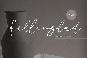 Fillerglad - Signature Font