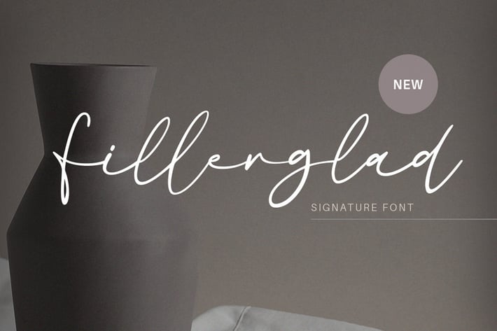 Fillerglad - Signature Font