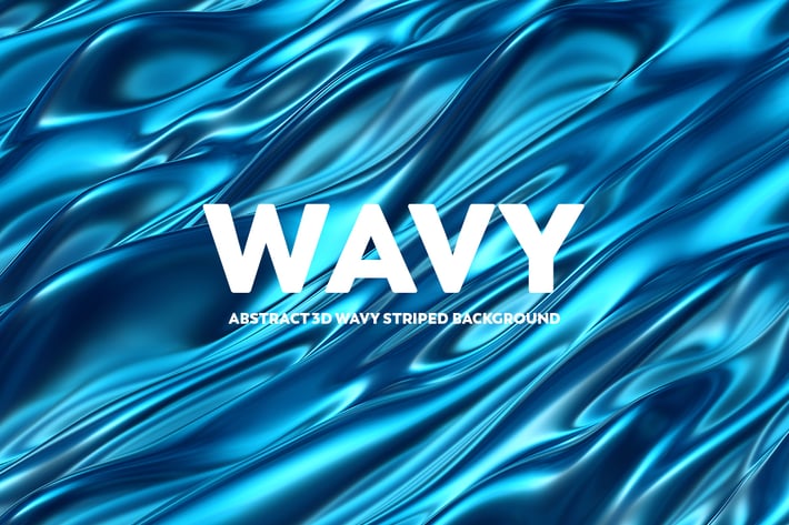 Abstract 3D Wavy Backgrounds - Blue Color