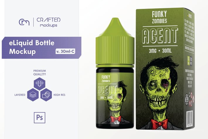 eLiquid Bottle Mockup v. 30ml-C 