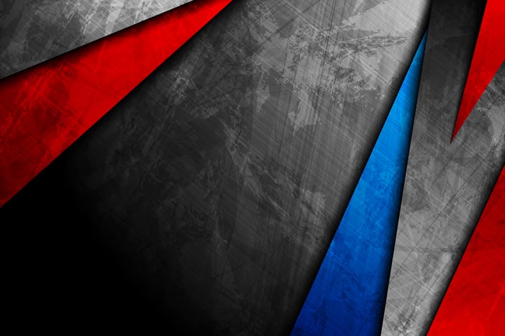 Blue red and dark grey grunge abstract background