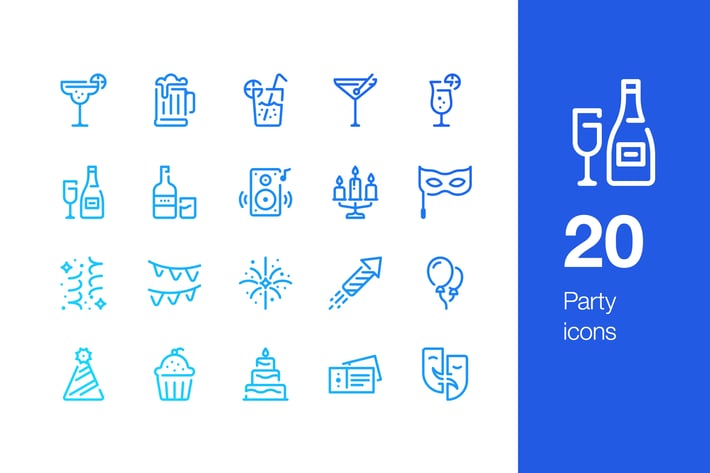 20 Party icons