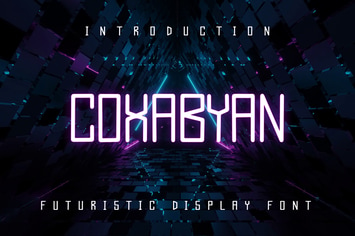 COXABYAN -  Futuristic Display Font