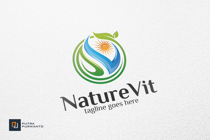 NatureVit / Human - Logo Template