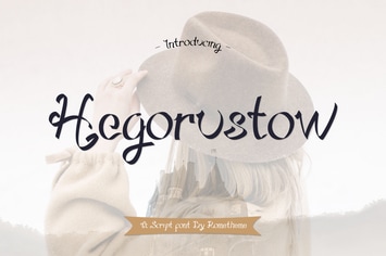 Hegorustow - Display Font