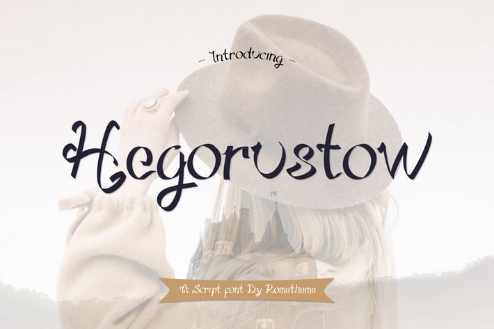 Hegorustow - Display Font